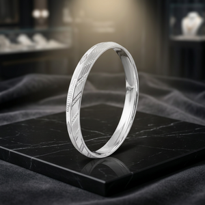 Elegant <b>Men's</b> Fashion Silver Kada/<b>Bangle</b> Stylish Accessory - Product Image 3