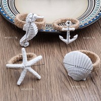Ronds de serviette Ocean - Parfaits pour les anniversaires, les mariages, Thanksgiving, Noël, Pâques, Halloween, les banquets et les tables de buffet