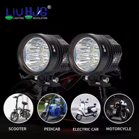 Feu de travail LED universel LIU HJG IP65 pour moto, camion, voiture, avec fonction DRL et feu antibrouillard ambre