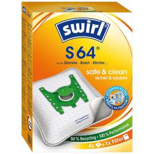 Sacs d'aspirateur SWIRL avec filtre multicouche en polaire pour modèles S64/S66, 4 pièces (9019883886) - Product Image 1