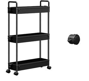 Cestas de almacenamiento giratorias Cesta apilable Organizador de cocina Estante de almacenamiento Cubo Organizador de frutas y verduras Carro carrito - Product Image 1