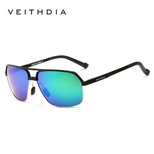 Veithdia Men's Sunglasses Aluminum Magnesium <b>Frame</b> Polarized Blue Lenses UV400 Driving Fishing Outdoors Cycling - Product Image 5