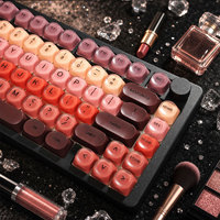 Keycaps translucides effet dégradé 128 touches profil HOA imprimés UV double couche pour clavier mécanique et interrupteur magnétique