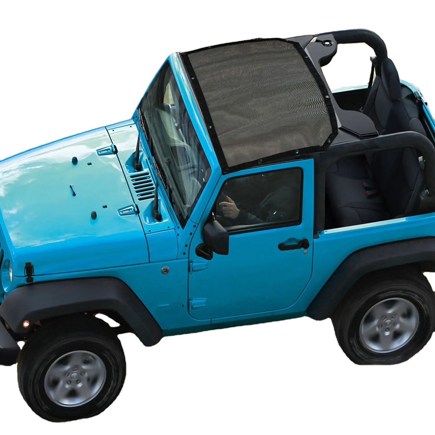 Cường độ cao và UV cửa sổ dù để che nắng phía trước và phía sau lưới Sun Shade cho Jeep có thể gập lại xe dù để che nắng