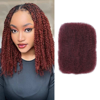 FH # 99j Cheveux humains afro crépus en vrac tressage de cheveux pour Dreadlocks, Loc réparation, Dreadlock Extensions, Twists, Tresses
