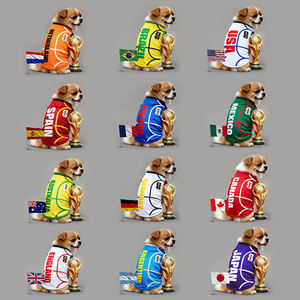 Ropa para Mascotas con Licencia Oficial de la Copa Mundial de la FIFA, Ropa para Perros, Ropa para Perros Ultraligera de Lujo, Camisetas de Equipos de Fútbol de Múltiples Países - Product Image 1