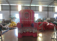 Usine en gros nouvelle arrivée de haute qualité en plein air pvc enfants fête reine chaise de trône gonflable