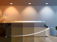 Spot LED intelligent encastrable ultra-plat, orientable, RGB CCT, dimmable, 7W 10W, avec garantie personnalisée