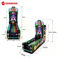 Machine de jeu de bowling commerciale en acier inoxydable pour usine, équipement d'arcade avec support en anglais pour le divertissement des centres commerciaux