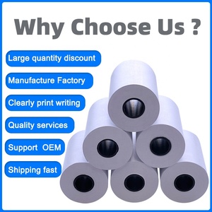 Chất lượng cao 57 Mét 80 mét Trung Quốc nhà máy nhiệt giấy coreless giấy cuộn nhận giấy cuộn - Product Image 4