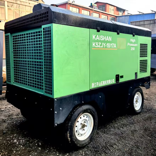 Hot Sale Used 550-1200CFM 15Bar-24Bar Diesel Engine Air Compressor with Good Quality