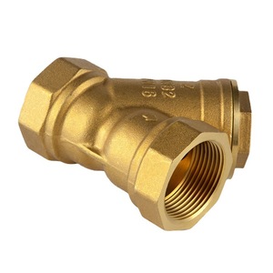 วาล์วกรองน้ำแบบ Y ทำจากทองแดงทั้งหมด 30 เมช พร้อมเกลียวภายในทองเหลือง สำหรับระบบประปา คุณภาพพรีเมียม - Product Image 1