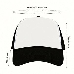Gorra de béisbol de malla de 5 paneles con bordado 3D personalizado de alta calidad, impresión por sublimación, 100% poliéster, unisex, 29 colores disponibles - Product Image 2
