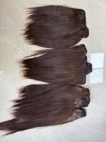 Cheveux vierges bruts de qualité supérieure, brun, en vrac, prix de gros, cheveux humains lisses