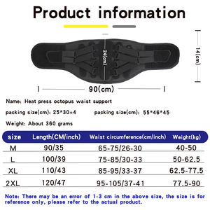 Un cinturón deportivo un cinturón constreñido proporciona soporte de presión Protección de cintura transpirable Calor y constricción abdominal - Product Image 5