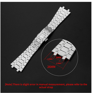 Accessoires de montre de luxe de haute qualité Bracelet de montre en acier 316L Bracelet de montre en acier inoxydable 26mm pour AP 15400 <span class=keywords><strong>15500</strong></span> Bracelet de montre - Product Image 6