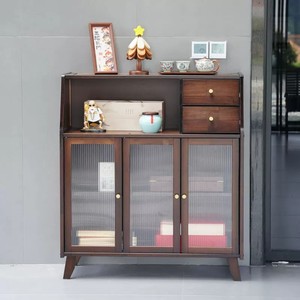 Mid-range style wall-mounted <b>sideboard</b> <b>storage</b> cabinet, antique style kitchen cabinet, living room <b>storage</b> <b>sideboard</b>, solid - Product Image 2
