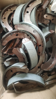 Jeu de plaquettes de frein à tambour TVS King, plaquettes de frein à haute friction pour tricycles Tuk Tuk, pièces détachées