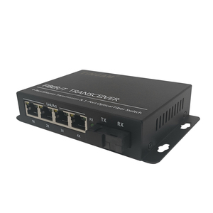 Tincam SC SM Sợi Quang Duy Nhất Mô-đun Gigabit PoE Chuyển Đổi 1 * SC + 4 * RJ45 Ethernet Cổng 10/100/1000M 65W Điện Phương Tiện Truyền Thông Chuyển Đổi - Product Image 1