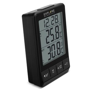 Multifunctional Wireless Sensor <b>Room</b> <b>Thermometer</b> (7x3.7x9.7cm) Black WSH002 - Product Image 4
