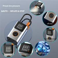 Portable Mini Wireless Rechargeable Digital Electric Air Pump Tire Inflator Pumps, Emergency Tools for Car & Bike Tires