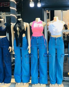 Pantalones <span class=keywords><strong>vaqueros</strong></span> Boyfriend <span class=keywords><strong>de</strong></span> pierna ancha para <span class=keywords><strong>mujer</strong></span>, pantalones <span class=keywords><strong>vaqueros</strong></span> informales para <span class=keywords><strong>mujer</strong></span>, venta al por mayor, bordado, teñido liso, lavable, lavado <span class=keywords><strong>de</strong></span> colores, Logo, cintura - Product Image 2