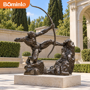 Statue de Héraclès l'archer en bronze grandeur nature, sculpture de Héraclès avec arc de Bourdelle pour la décoration de jardin - Product Image 4