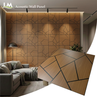 Panneau mural acoustique insonorisant décoratif ignifuge facile à installer écologique en polyester/MDF/laine de bois/mousse