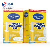 Gel de toilette désodorisant parfumé estampé de fleur jetable efficace pour l'élimination des taches et le nettoyage