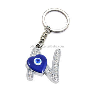 カスタマイズ可能なスタイリッシュな邪眼チャームキーホルダーチャームメタル漫画邪眼エナメルキーホルダー邪眼タグ - Product Image 5