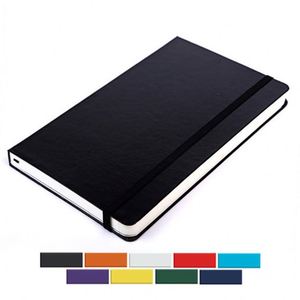 A5 PU Leather Notebook with Elastic Band, Hardcover Journal for Office, School, Custom Logo, 9 Colors Available - Product Image 2