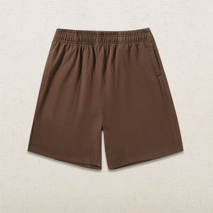 Shorts de sport décontractés en tissu éponge d'été avec logo personnalisé, élastiques, en polyester/coton, imperméables, écologiques, anti-plis, séchage rapide pour marque - Product Image 1