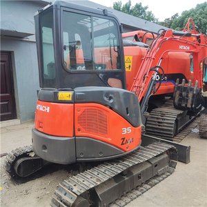 Excavadora Mini de Orugas Usada Hitachi ZX35 de 3.5 Toneladas con Motor Hidráulico Yanmar, Bomba, Cojinete, Reductor y Martillo Rompedor de Giro Cero - Product Image 2