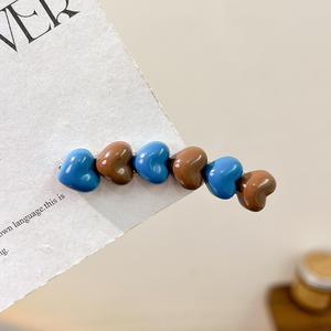 Barrette latérale pour cheveux, style tendance, nouvelle collection, pour femmes, Milk Cafe Love Wave <span class=keywords><strong>Point</strong></span>, haute qualité, style tendance, barrette pour frange, paire - Product Image 6