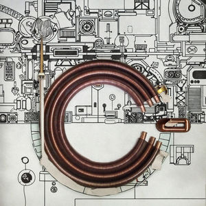 Parti essenziali della macchina chimica dei tubi dell'aletta di rame di alta qualità per lo scambio termico efficiente - Product Image 1