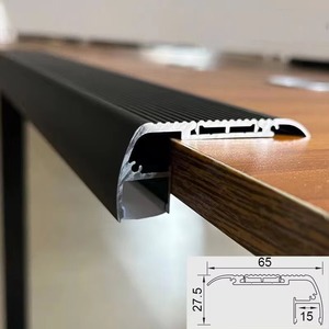 Tira de <span class=keywords><strong>LED</strong></span> de perfil de aluminio para escalera, tira de barra dura para escalera, iluminación para cine, oficina, Edificio, canal de decoración de viviendas - Product Image 2