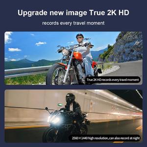 New Xe Máy Dash Cam DVR 1080P 2K Phía Trước Máy Ảnh Ip65 Không Thấm Nước Hỗ Trợ Wifi Cho Motorsports - Product Image 2