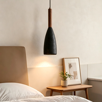 Luminaire suspendu minimaliste en travertin naturel, lampe suspendue pour restaurant, décoration de café, bar, lustre personnalisé pour plafond haut