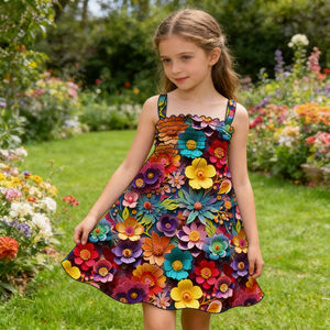 Vestido Casual para Niñas, Ropa al por Mayor <span class=keywords><strong>de</strong></span> Fábrica Yiwu Yiyuan, Vestido Sexy para Adolescentes, Niñas, Bebés, Niños Pequeños, Vestido <span class=keywords><strong>de</strong></span> Noche con Tirantes - Product Image 2