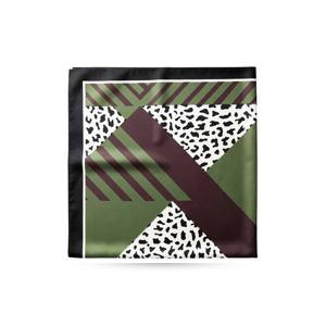 ผ้าพันคอไหมสี่เหลี่ยม ผ้าพันคอสามเหลี่ยม ลายเสือดาว ลายดอกไม้ ผ้าโพกศีรษะ ผ้าพันคอคลุมผม แฟชั่นสำหรับผู้หญิง รับผลิตแบบ OEM ODM - Product Image 3