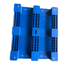 Palette en plastique robuste 1200x1000mm HDPE Euro Pallet avec renfort en acier pour stockage en entrepôt et rayonnage