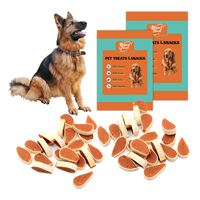 Friandises pour chiens sans gluten en gros : Tranches de poulet à mâcher avec recette de viande pure pour chiens de petite et moyenne taille