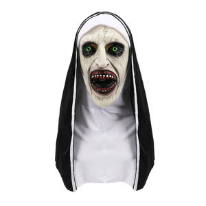 Prix de gros Hallowmas Latex nonne masque d'horreur blague accessoires de fête horrible Cosplay Costume pour les vacances - Product Image 4