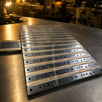 Plaque de guidage composite personnalisable en acier Q235 avec bande anti-usure en bronze étamé, pour moules et applications industrielles