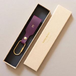 Personalized PU Leather Keychain with Brass Carabiner Portable Custom Logo Anti-lost Key Holder Promotional Business <b>Gifts</b> - Product Image 3