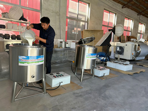 Pasteurizador de yogur de jugo de <span class=keywords><strong>leche</strong></span> de acero inoxidable 304 de 150l, HJ-SJ150 - Product Image 3