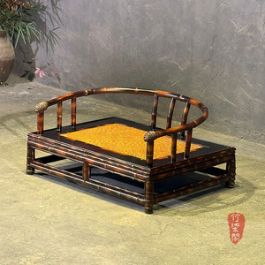 Bamboo Zen Chair Lacquered Meditation Seat Chinese Style Living Room Chair Adult Use - Product Image 5