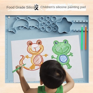 Tapete de Arte Grande para Niños, Marca OEM, Lavable, de Silicona, para Pintar en Mesa o Suelo, para Actividades de Dibujo, Manualidades y Corte - Product Image 3
