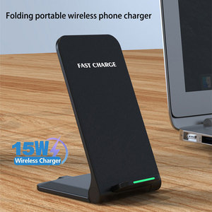 Nuevo <span class=keywords><strong>Cargador</strong></span> <span class=keywords><strong>Inalámbrico</strong></span> Rápido Plegable de Escritorio de 15 W, Soporte de Carga para Teléfono Celular, Base de Carga Inalámbrica Portátil - Product Image 1