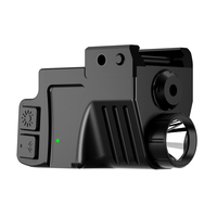 Combo de visée laser vert rouge bleu de chasse compact et lampe de poche tactique stroboscopique à 500 lumens